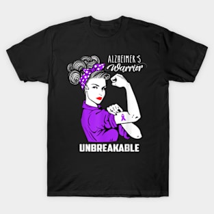 Alzheimers Warrior Unbreakable T-Shirt